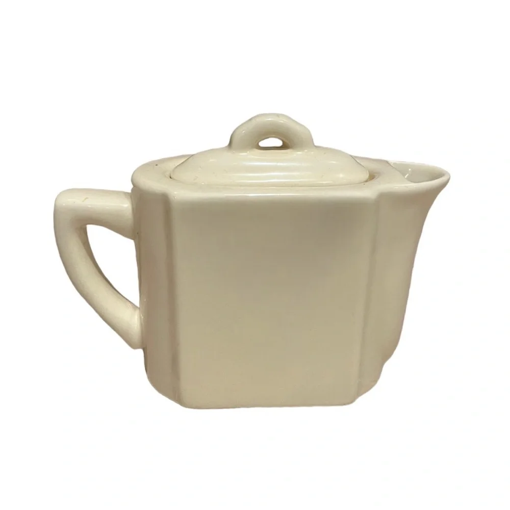 Restoration Hardware Glazed Ceramic Covered Creamer